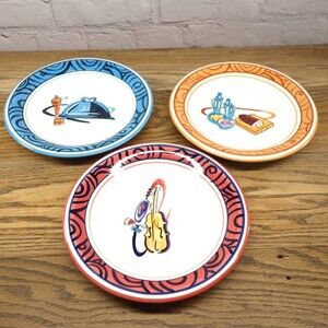 Argosy Limited Edition Snack, Dessert, Bread Plate 8.5" Round Set Of 3